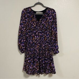 Marie Oliver Dress Women’s Size 2 Electric Flurry 100% Silk mini Vera dress